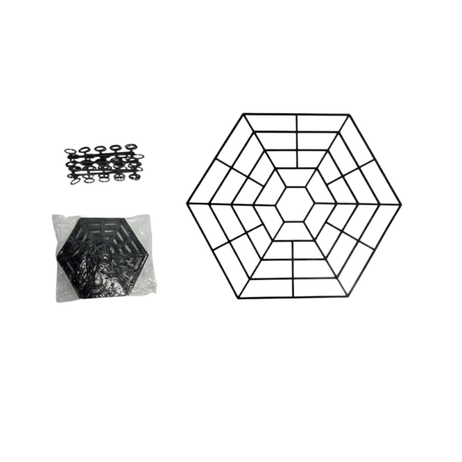 20 Pieces Long-Lasting Durable fabricMaterial Hexagonal Aquatic Guard Nearly Invisible Floating Pond Protector Grid Easy Assembly Bird Deterrent Grid Weather-Resistant-image-47