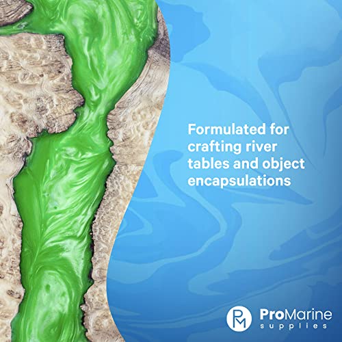 Pro Marine Supplies Pro Pour Casting Resin (3-Gallons) | Tough Deep Pour Epoxy Resin Kit | Self-Leveling Crystal Clear Resin Epoxy | High-Gloss Resin Supplies For Bar Tops, Countertops, & River Tables #TOP5