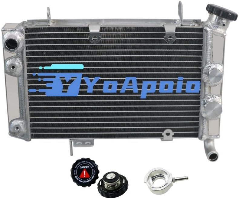 2 Row Aluminum Radiator for 2003-2008 SUZUKI LT-Z400 LTZ400 KFX400 DVX40, Full Performance Aluminium Radiators, Automotive Replacement Radiator