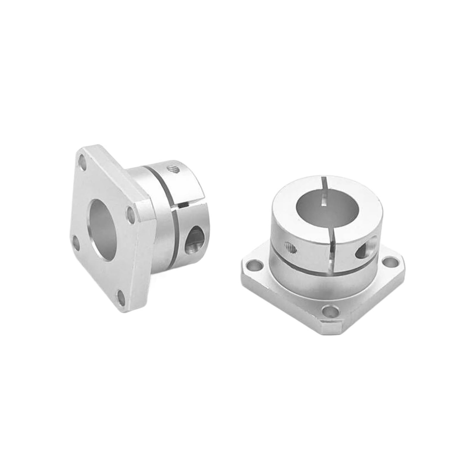 Round Square Compact Flanged Mount Type Cast With Slit Shaft Supports Linear Motion Automation Components(Round-DXZRAL,D50 1pcs)
