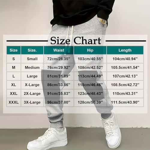 Men's Colorblock Sweatpants High Waisted Drawstring Loose Joggers Elastic Waist Relaxed Fit Track Pants with Pockets2