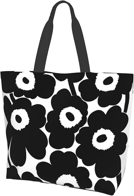 Amazon Co Jp おしゃれ レディース 帆布 マリメッコ 花柄 トートバッグ エコバッグ 買い物袋 手提げ袋 マザーズバッグ 買い物バッグ ハンドバッグ ワークバッグ 収納バッグ ショッピングバッグ ショルダーバッグ ファッション