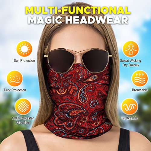 Image of JOEYOUNG Headwear, Bandana, Neck Gaiter Head Wrap Headband Balaclava Magic Scarf
