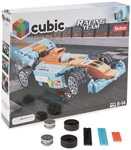 Bloco de Montar Cubic Racing Team 221 Peças Multikids – BR1489