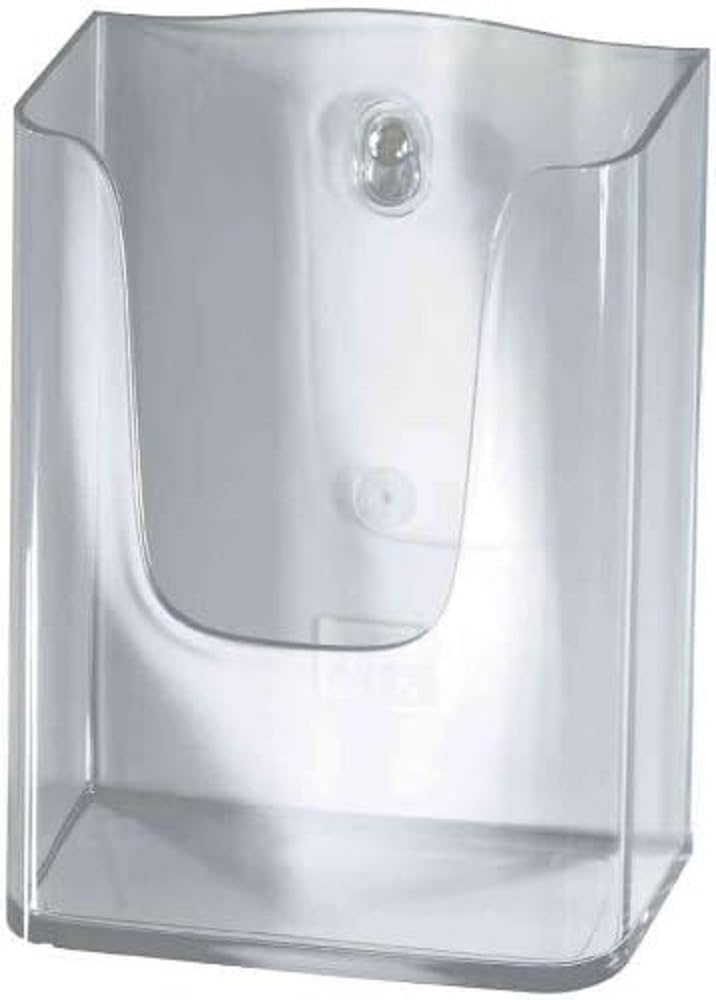 SIGEL LH115 Wall-Mounted Literature Holder, for A4, uv resistant acrylic, clear, 1 Piece