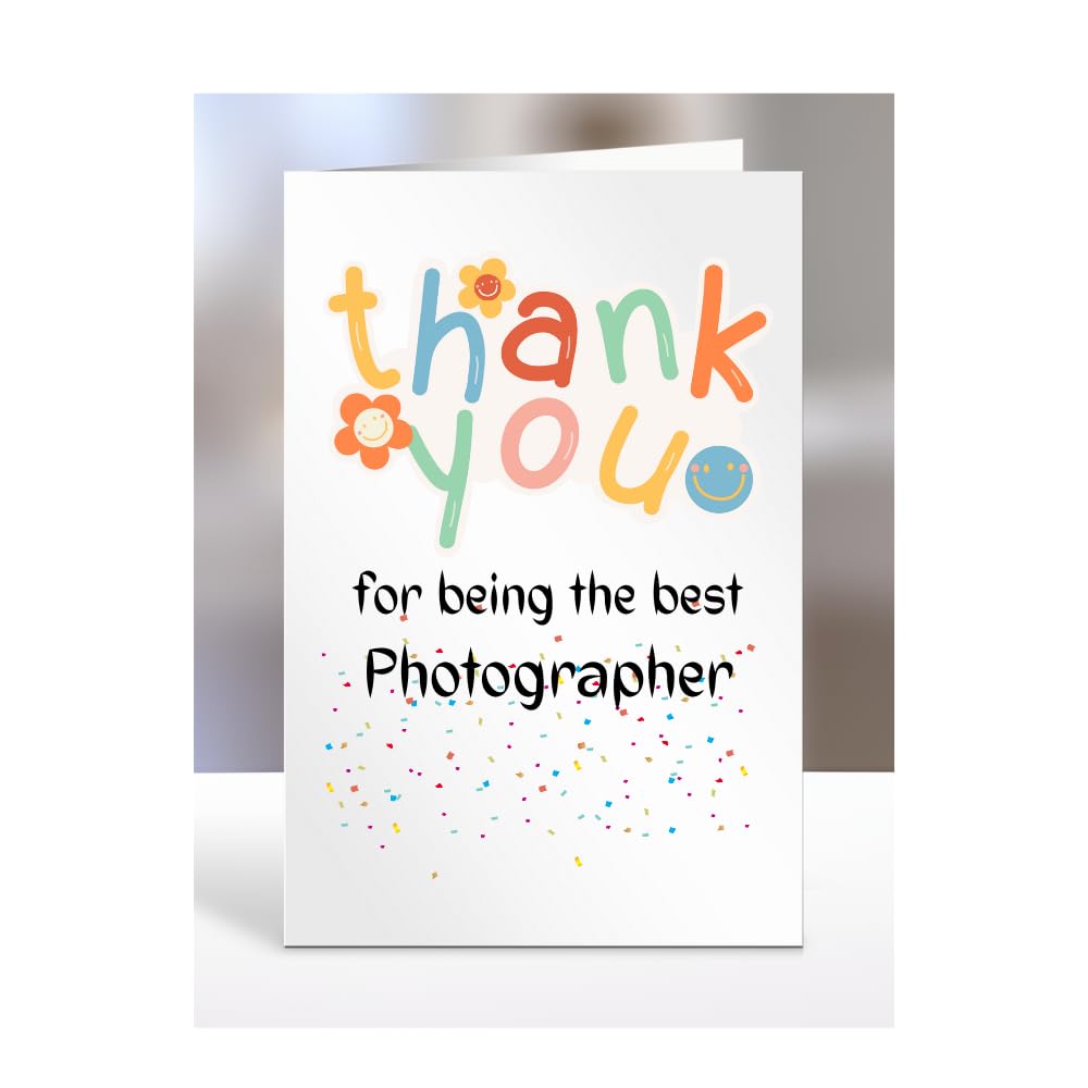 Thank you card for Photographer, men, women, him, her, colleague, boss, manager, supervisor, friend, gifts, presents for christmas, A5-212b_196 โ image 1