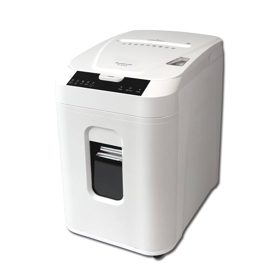 訳あり新品 Pure Luxe 200枚同時細断 オートフィードシュレッダー Amazon.co.jp: Pure Luxe シュレッダー 業務用 オートフィード
