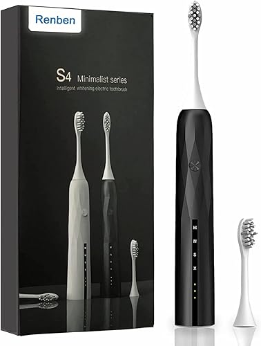 Cepillo de dientes eléctrico con sensor de presión para esmalte, cepillo de dientes sónico para adultos, cepillos de dientes eléctricos recargables