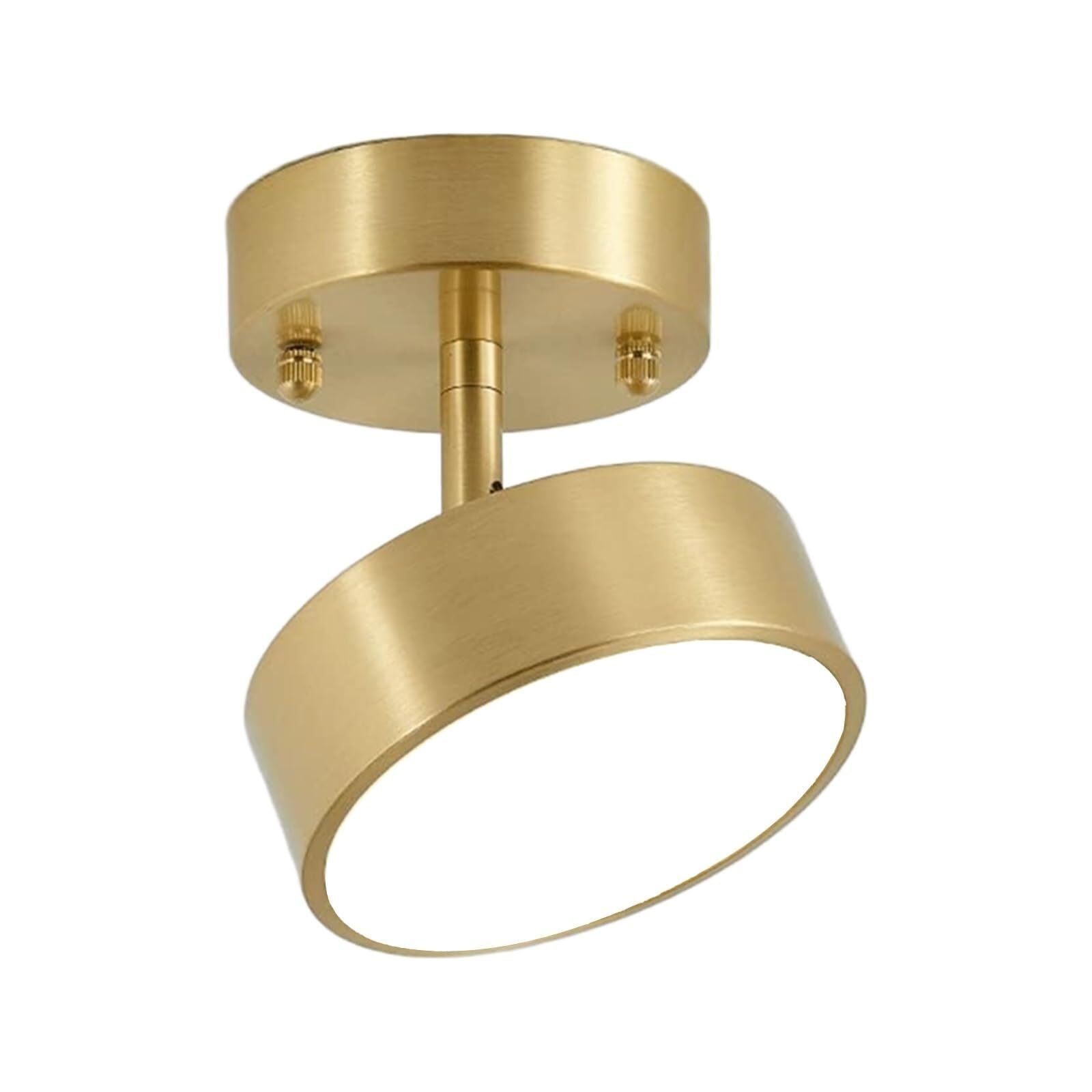 Plafonnier en laiton doré chic et orientable pour sublimer votre entrée