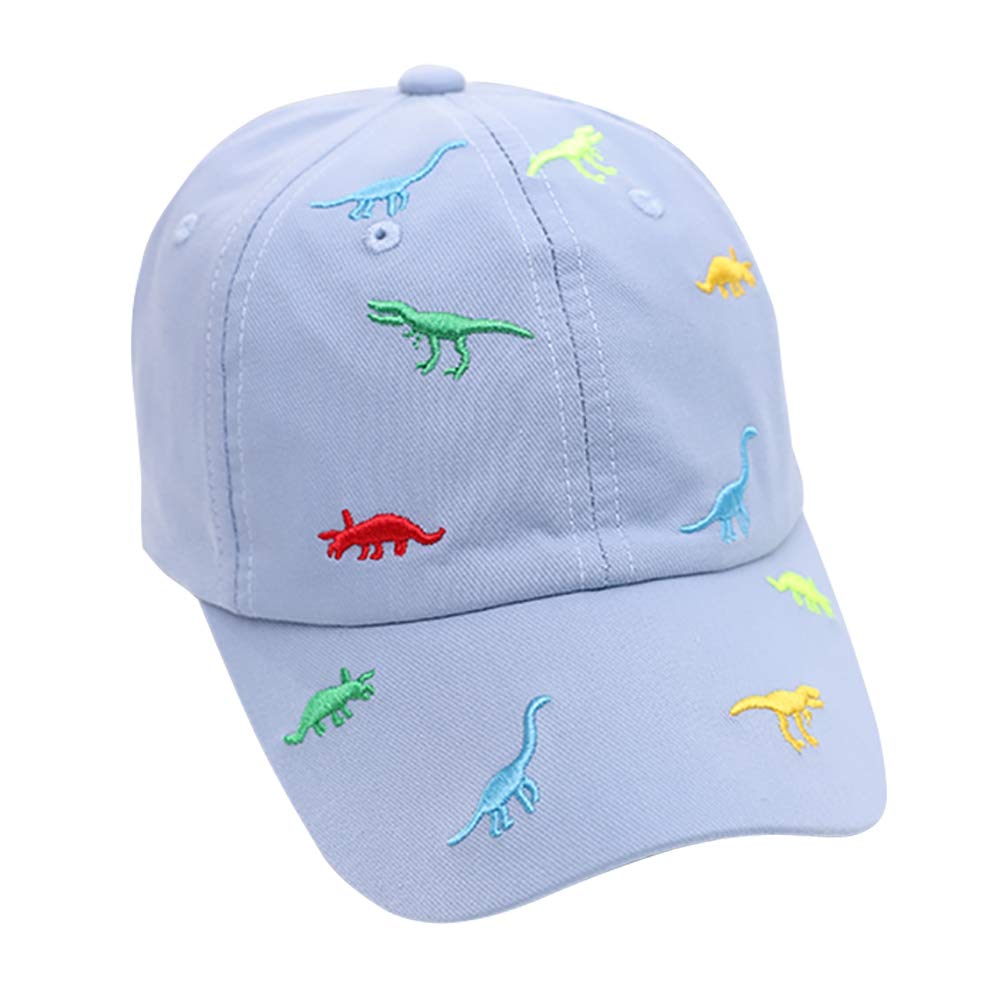 Miyanuby Gorras De Béisbol para Bebés Niños Niñas Sombreros De Sol De Verano Ajustables De Algodón Gorros De Dinosaurio De Dibujos Animados