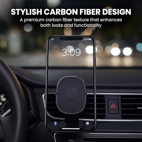 Image of Elfora 2 in 1 360 Rotating Magnetic Phone Holder for Car | Strong Magnet Phone Mount for Dashboard and AC Vent | Portable Hands Free Universal Stand for iPhones & Android Phones