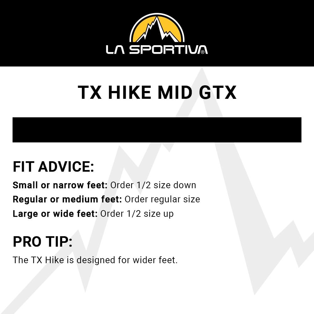 La Sportiva Women's TX Hike Mid Leather GTX Shoe, Charcoal/Shade, 9