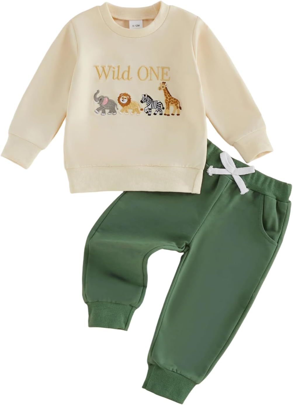 Baby Boy First Birthday Outfit Boys 1st Birthday Clothes Long Sleeve Animal Letter Print Sweatshirt Trousers Set One Year Old Cake Smash Outfits