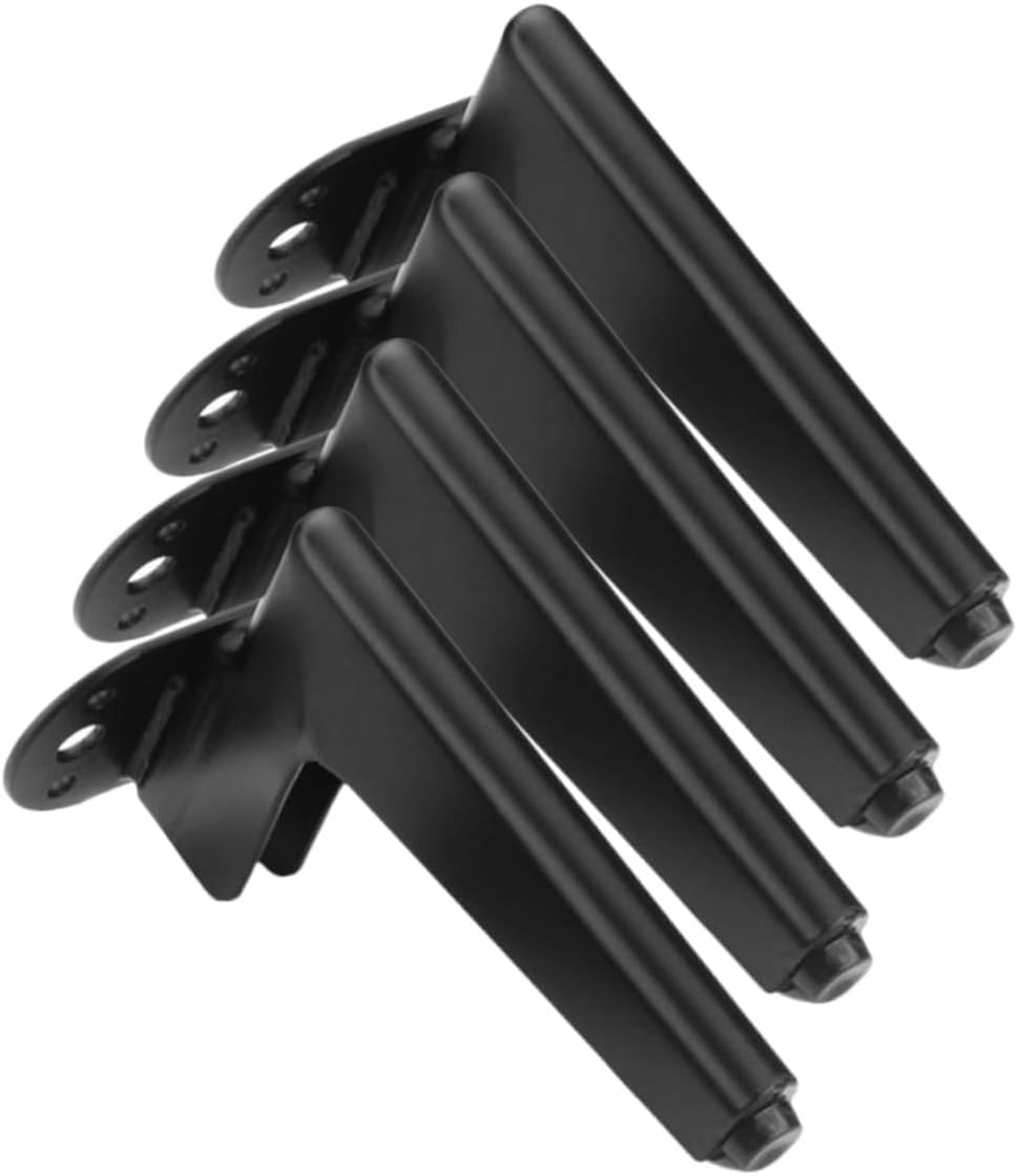 4pcs Metal Furniture Legs for Cabinet Sofa Dresser Replacement, 14.5cm Matte Black Round Support Legs for Tv Stand Coffee Table