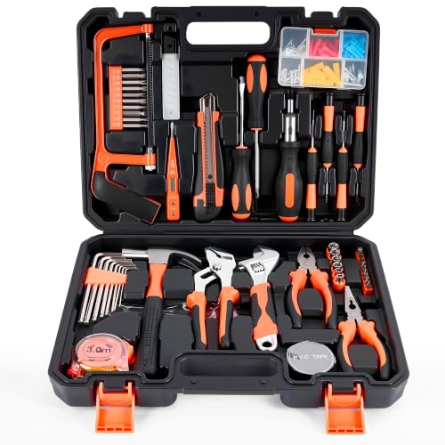 KOOPOOL 160-Piece Home Tool Kit, Household Basic Hand Tool Set with Case for Home Repair, DIY Projects and Maintenance - image 1