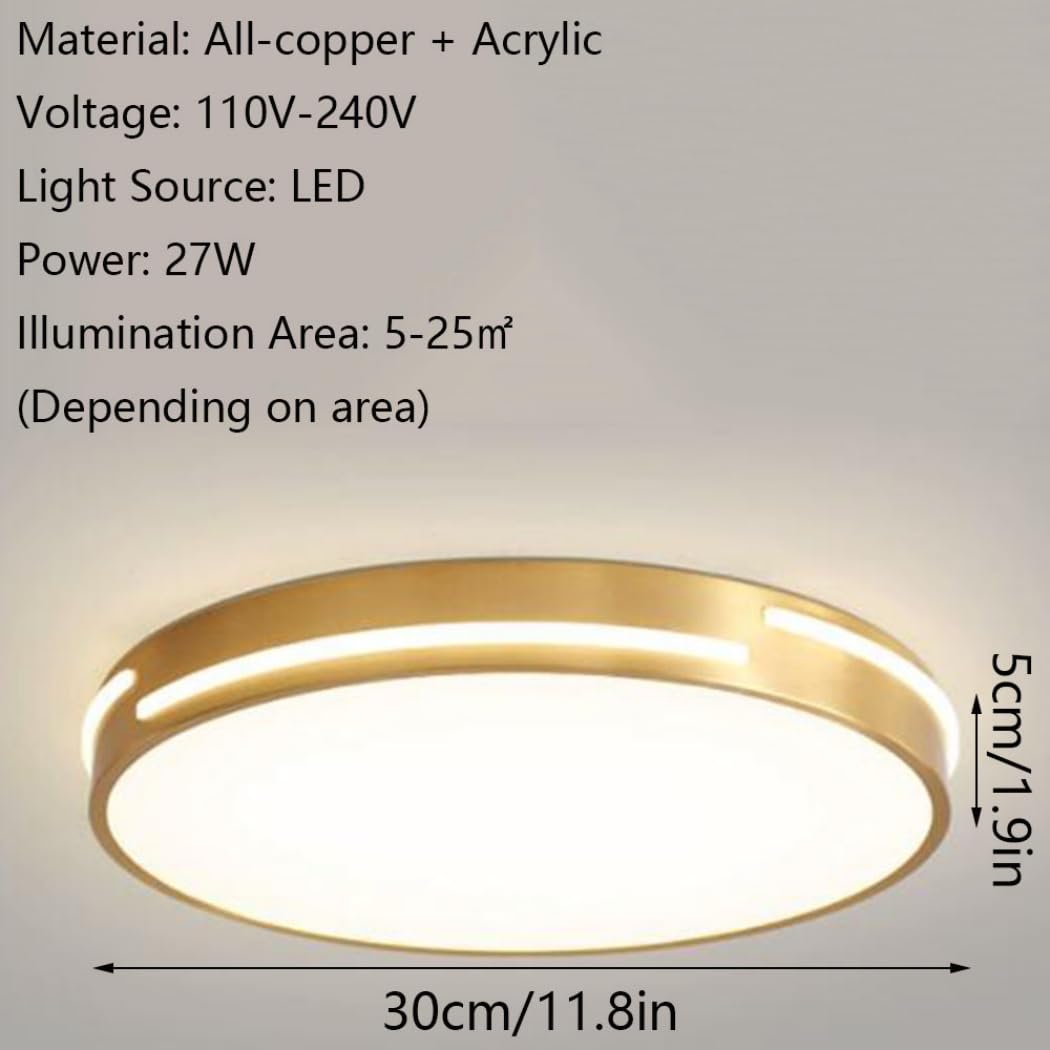 Trójchromatyczna Lampa Sufitowa Z Funkcją Ściemniania Półwpuszczane Oświetlenie Sufitowe LED Oprawa Oświetleniowa Do Dekoracji Wnętrz, Do Montażu Natynkowego z Kloszem Akrylowym Do Salonu KNBVFHG