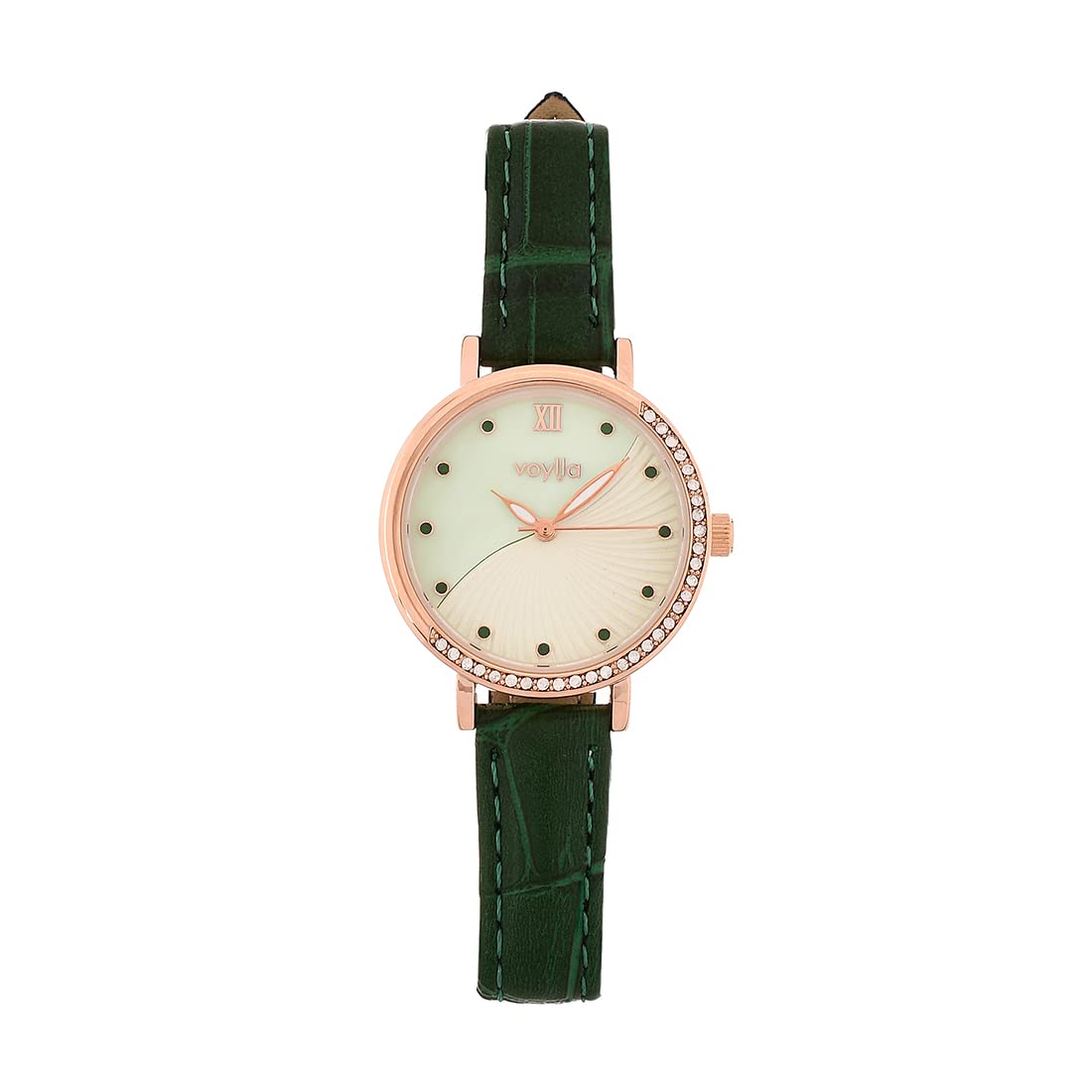 Voylla Black Strap Fashion Embellished Dial Leather Bracelet Style Straps Analogue Quartz Movement Ladies Watch for Women and Girls (B0BT83JH6T) Amazon Price History, Amazon Price Tracker