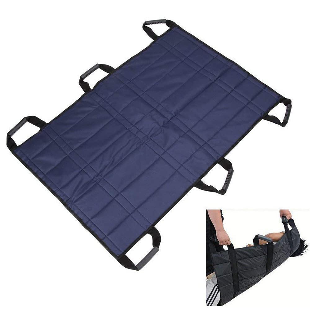 Drap De Glisse Drap De Transfert, Alèse De Positionnement avec 6 Poignées Renforcées,Drap Patient Réutilisable Et Lavable pour Soignant, Aide Familiale, Alité, Personne Âgée