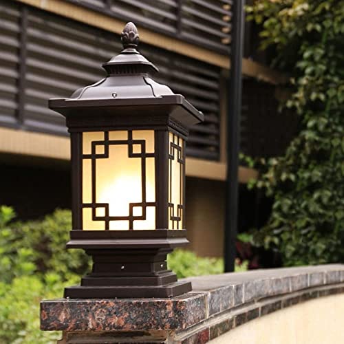 Farol exterior post lumínico impermeable que soluciona patios oscuros 6