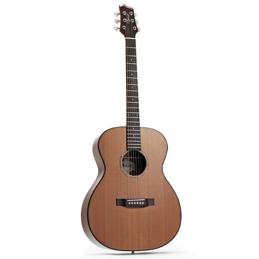Ozark Guitare folk Petit Corps Koa laminé/en cèdre massif