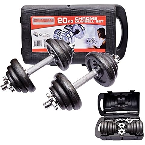 Kemket 20kg Cast Iron Dumbbell Set Cover