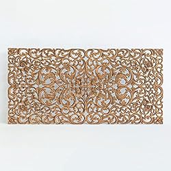 Floating wood headboard 