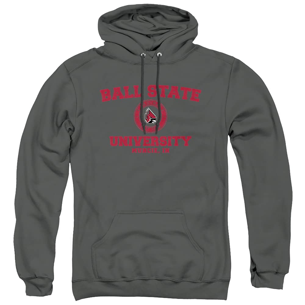 LOGOVISION Ball State University Official Circle Logo Unisex Adult Pull-Over Hoodie
