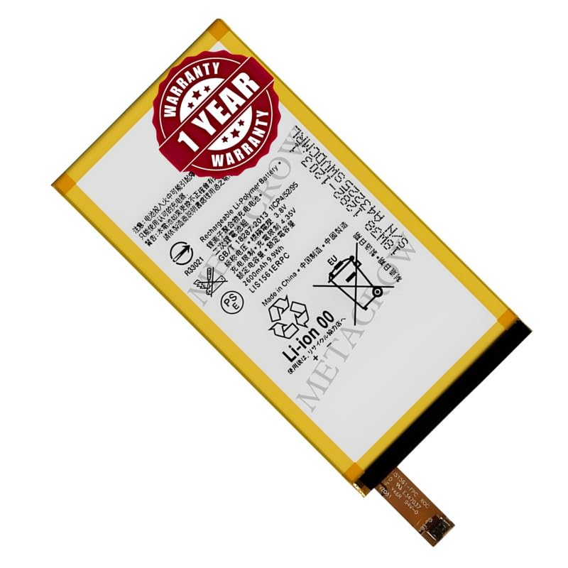 Image of Original LIS1561ERPC Battery Compatible for Sony Z3 Mini, Z3 Compact D5803, D5833, SO-02G, Xperia C4, C4 Dual E5303 E5306 E5333 E5343 E5353 E5363 - (2600mAh) - 1 Year Warranty JK1