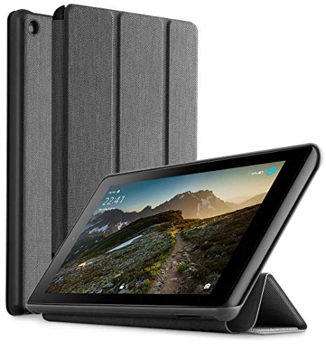 Poetic All-New Fire 7 Tablet Case (9th Gen, 2019 Release), Premium Fabric Slim-Fit