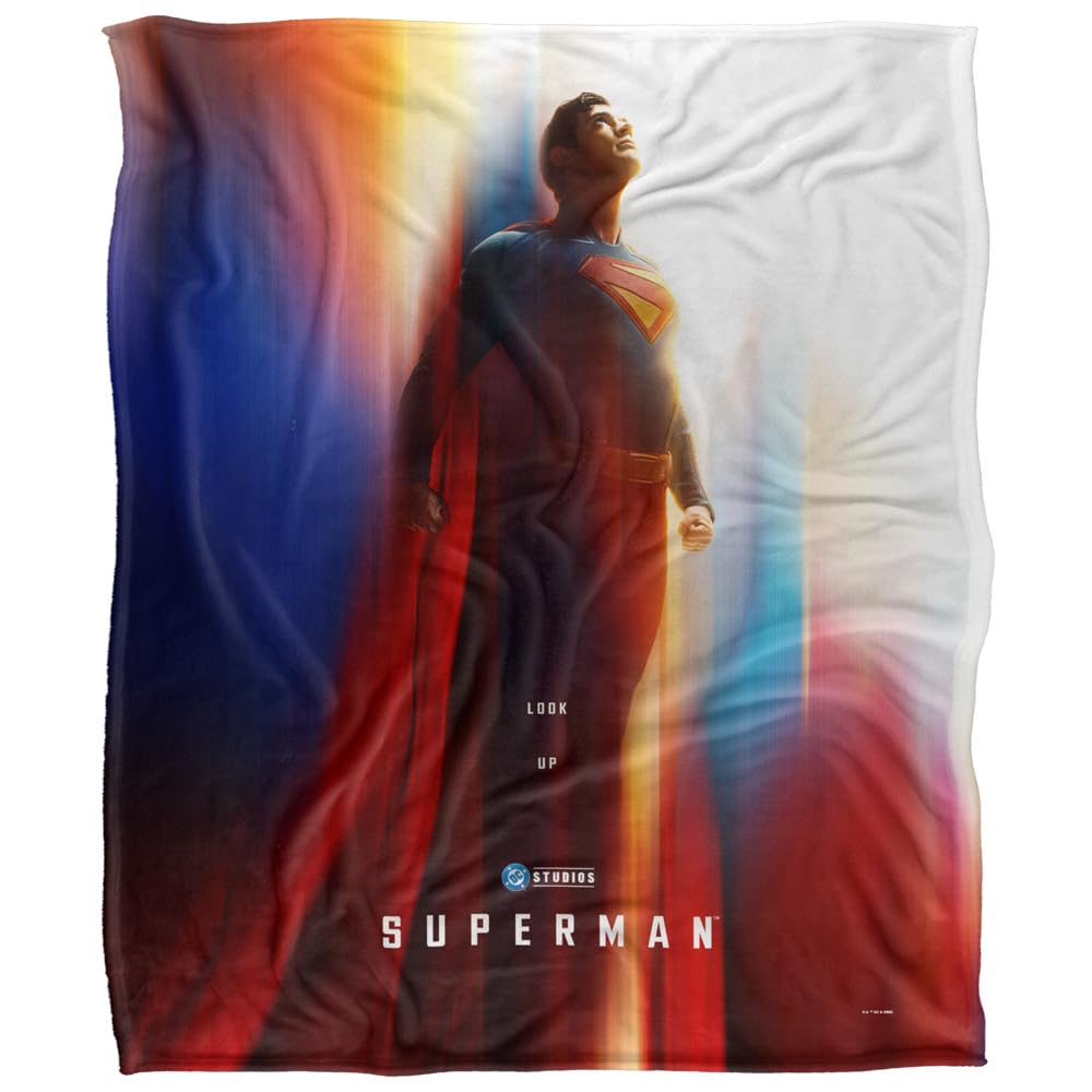 Superman - Throw Blanket - 152 x 127 cm - White