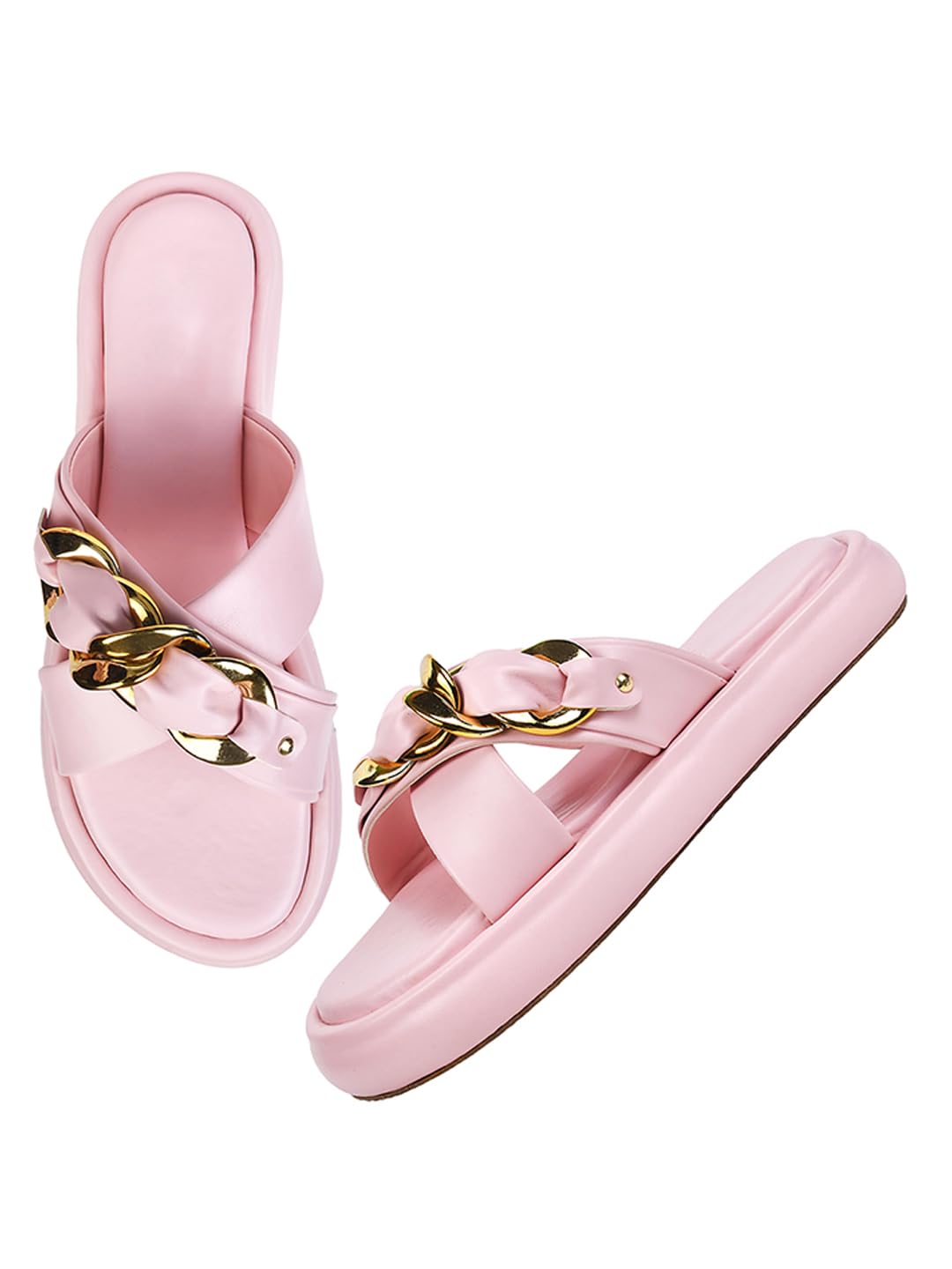 Selfiee Comfortable Slip on Slides Wedges Platform Light Weight Trendy Party Wedges Sandals For Women (B0CVVV2DFF) Amazon Price History, Amazon Price Tracker
