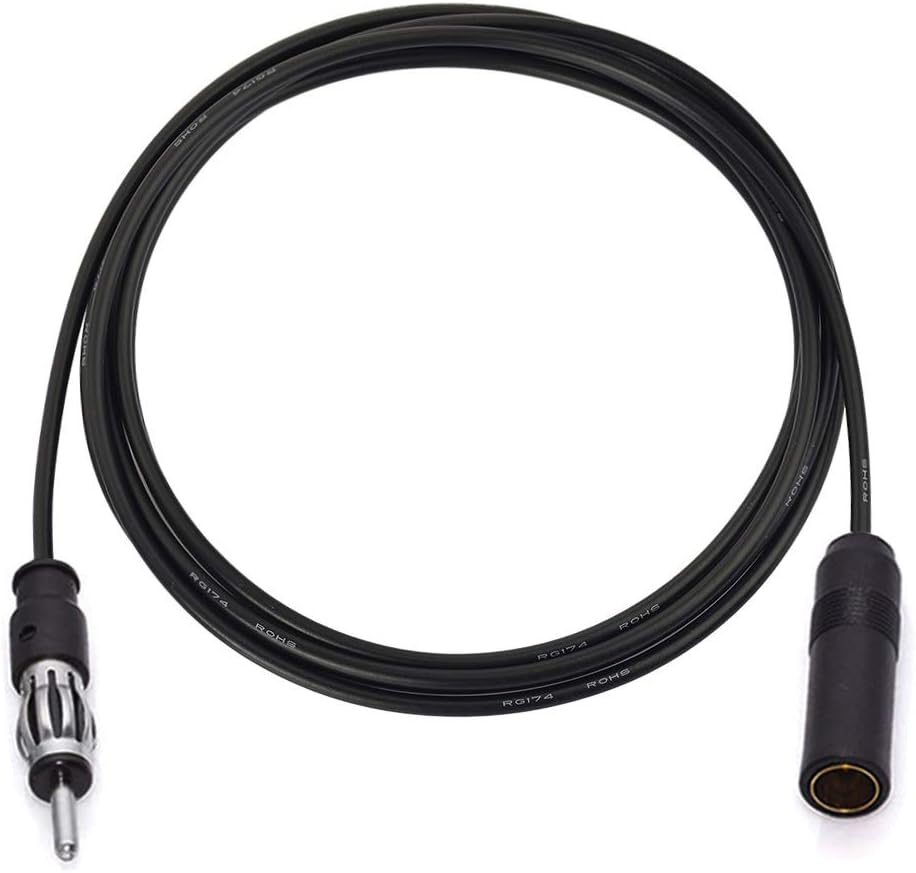 Bingfu Car Radio Antenna Extension Cable 4 feet / 48 inch FM AM Radio Car Antenna