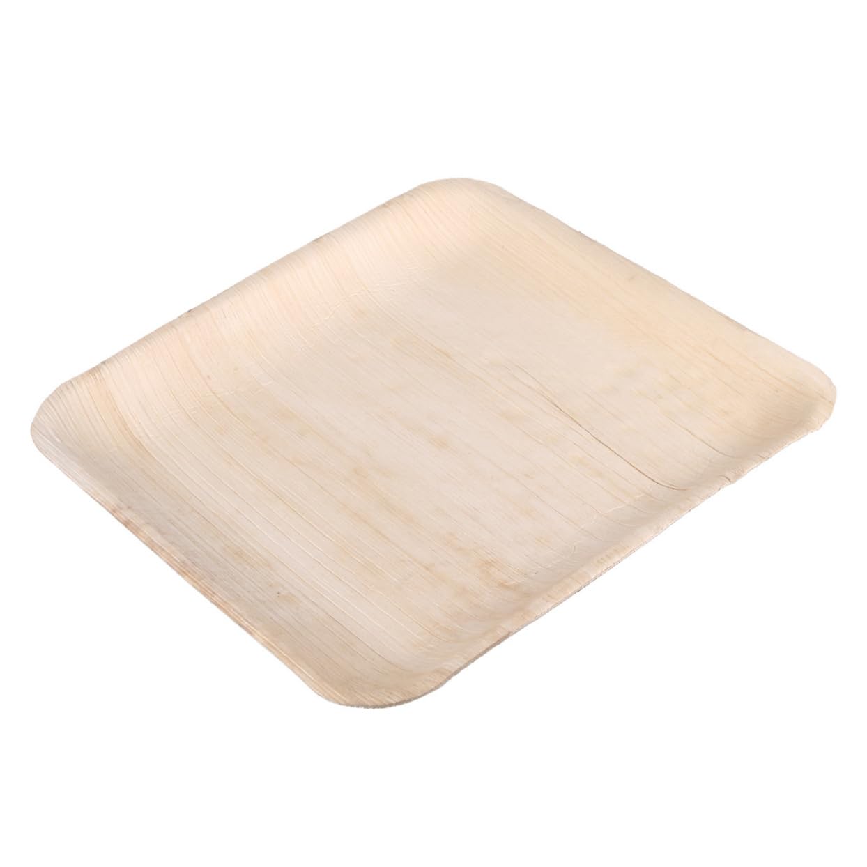 OATIPHO 5PCS Disposable Wooden Plates Square Party Tableware Supplies for Showers Weddings Birthdays and Gatherings Safe and Food Serving Trays