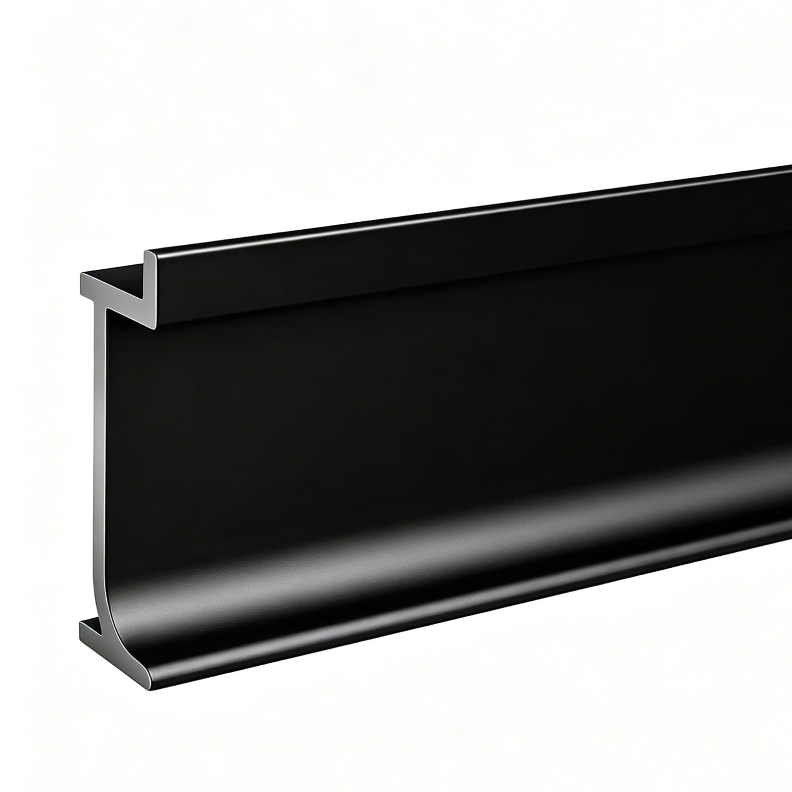 battiscopa Rivestimento Del Battiscopa Da Incasso Nero, Base Per Modanatura Del Pavimento 1 1,5 2 M Con Rivestimento Del Bordo Interno, Protezione Del Bordo Della Parete