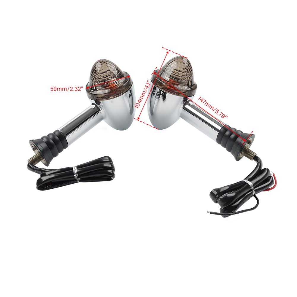 FESTEY Cninba13 1 Pair Turn Signal Light Front/Rear Indicator Clear For Speedmaster 865/900 EFI 2011-2017