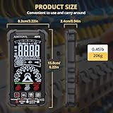 AMTOVL Digital Multimeter Tester - Auto-Ranging TRMS 6000 Counts Voltmeter Rechargeable Smart Multimeter LCD Screen Volt Meter, Measures Voltage, Current ect - Image 3