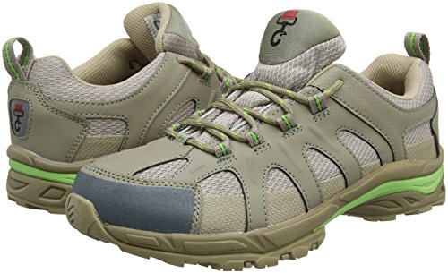 DOGGO Sammy, Unisex-Erwachsene Trekking- & Wanderhalbschuhe, Beige (Taupe/Lime), 44 EU (10 UK)