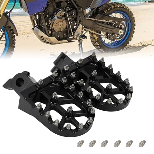 Repose-pieds moto alu CNC pour Tenere 700 World Raid, pédales larges de rechange