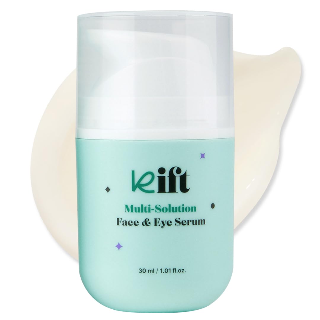 KIFT Multi-Solution Face & Eye Serum - Hydrating, Smoothing, and Soothing K-Beauty Skincare Serum for Radiant, Nourished Skin, 30ml
