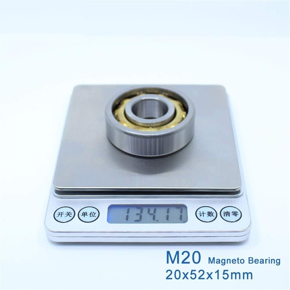 1 Stück M20 Magnetlager 20 x 52 x 15 mm Schrägkontakt Separate permanente Motorkugellager