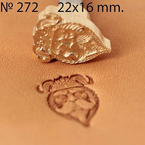 DandS ltd Leather Stamp Tool, Viking, Professional Steel Craft Tool for Leatherworking, Embossing, Carving & Stamping Leather Projects, Belts, Wallets & DIY Projects, Compatible with Mallet #272