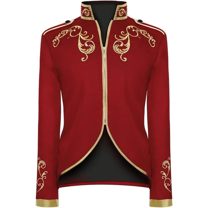 Men Embroidered Flower Suit Male Wedding Dance Party Coat Singer Stage Performance Dress Blazer4
