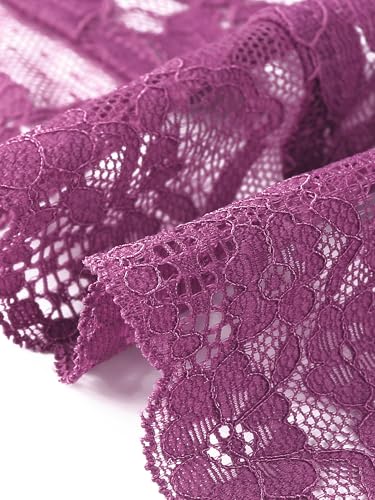 Image of Allegra K Women's Elegant Crop Cardigan Sheer Floral Lace Bolero Shrug Top