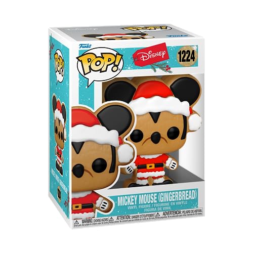 Funko Pop! Disney: Holiday - Santa Mickey Mouse - Galleta de Jengibre - Figura de Vinilo...