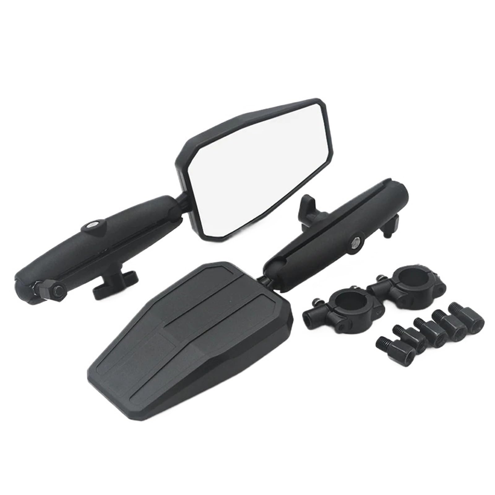 Espejo retrovisor de motocicleta universal y plegable para manillar estándar