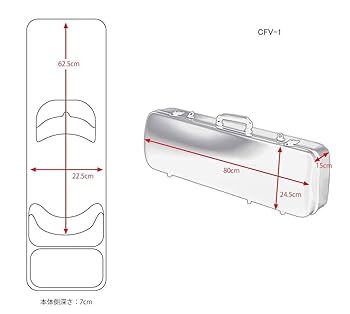カーボンマックバイオリンケース　CFV-1S　サテン　シャンパンゴールド Amazon.co.jp: バイオリンケース カーボンマック CFV-1S サテン