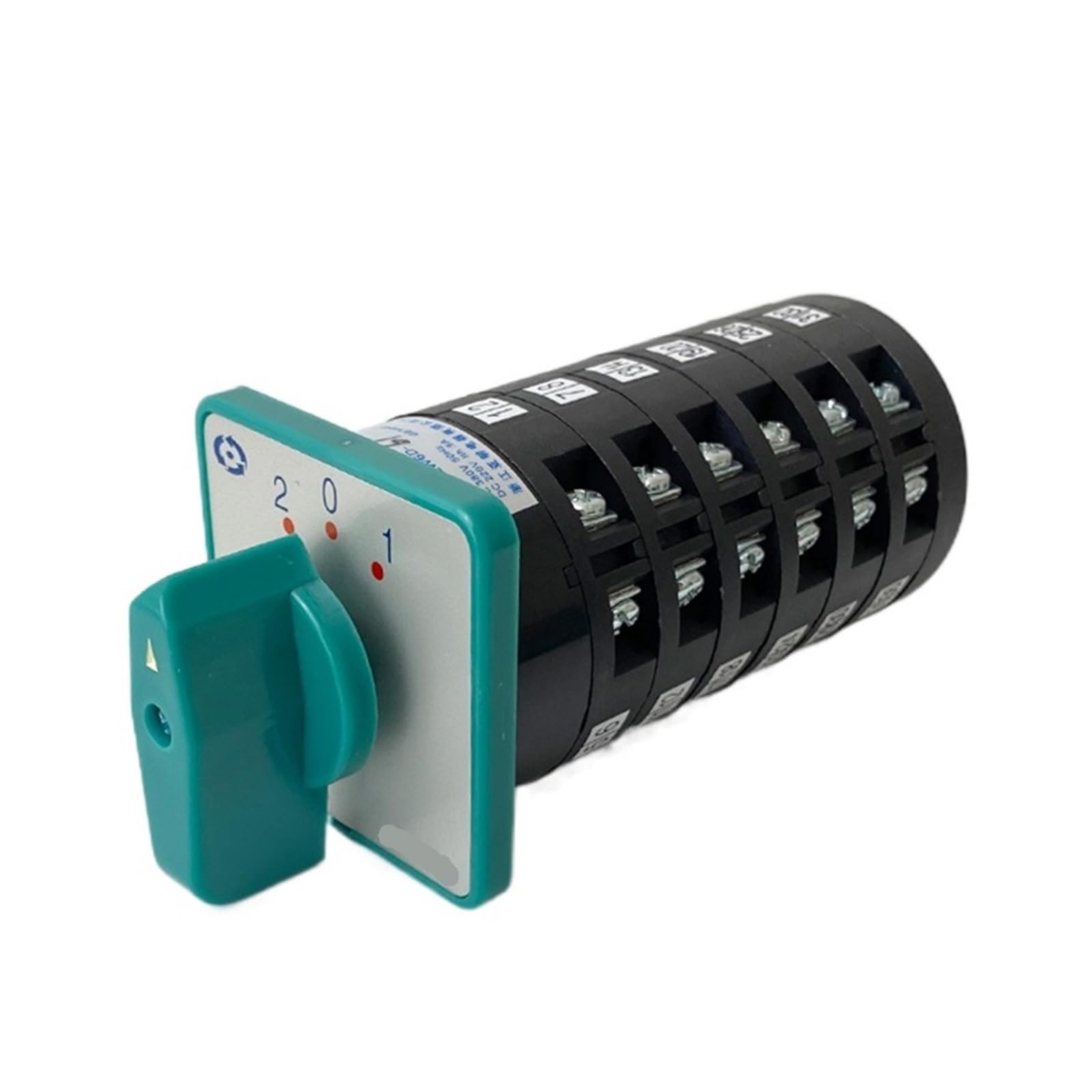 LHNBGTUIW LW6-6 Conversion Rotary Cam Switch Six Layer 5A 380V 3 Position 6 Poles 36 Terminals Silver Contact