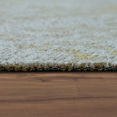 Paco Home In- & Outdoor Teppich Modern Shabby Chic Stil Terrassen Teppich Gelb, Grösse:240×340 cm - 4