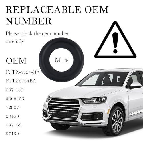 Image of 20PCS Oil Drain Plug Gasket Replace OEM#12616850,Sealability Oil Drain Plug Washer Reduced Oil Leakage,Securely Oil Plug Gasket Car Accessories for Most Cars (M14 /20PCS)