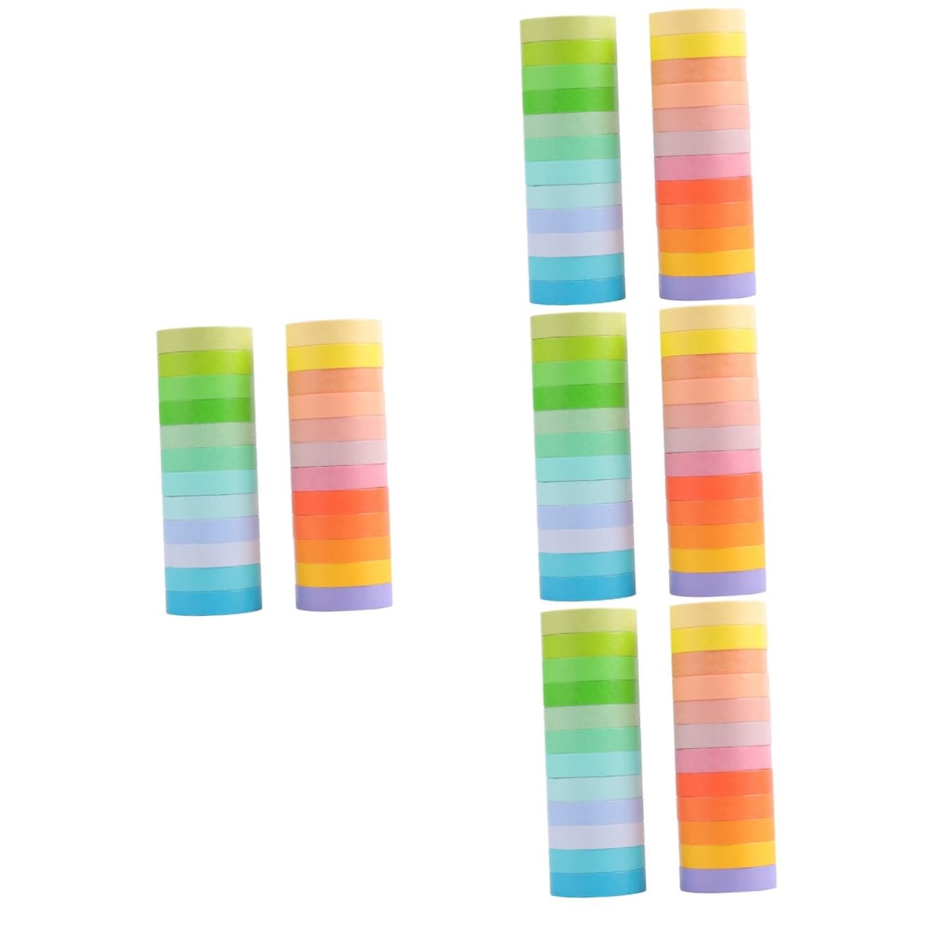 VILLCASE 96rotoli Nastro Decorativo Washi Per Crafting Tapes Colorati Per Diario Planner e Scrapbooking Materiali Per Appassionati Di Arte